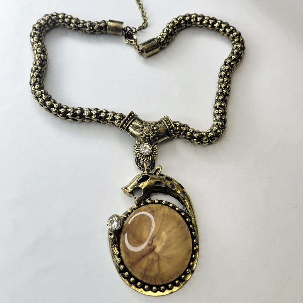 Dragon Pendant, Serpent Pendant,  Statement Necklace - NEW